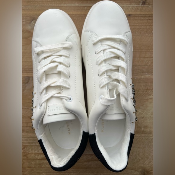New KURT GEIGER LONDON Women's Laney Eye Embellished Platform Low Top Sneaker - Picture 5 of 11